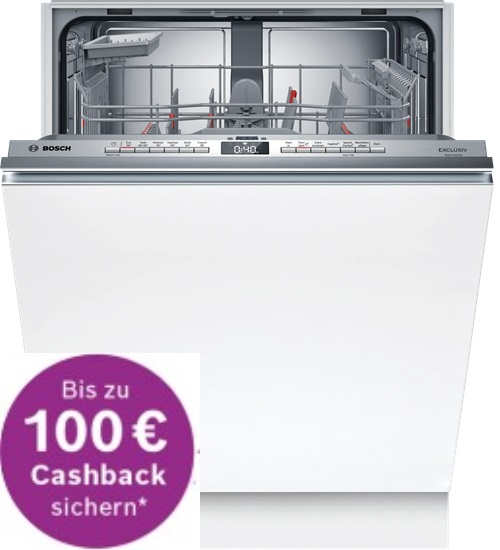 Einbau-Geschirrspüler Bosch SMV4EBX01D, 60 cm vollintegriert, - € 100,- Cashback 