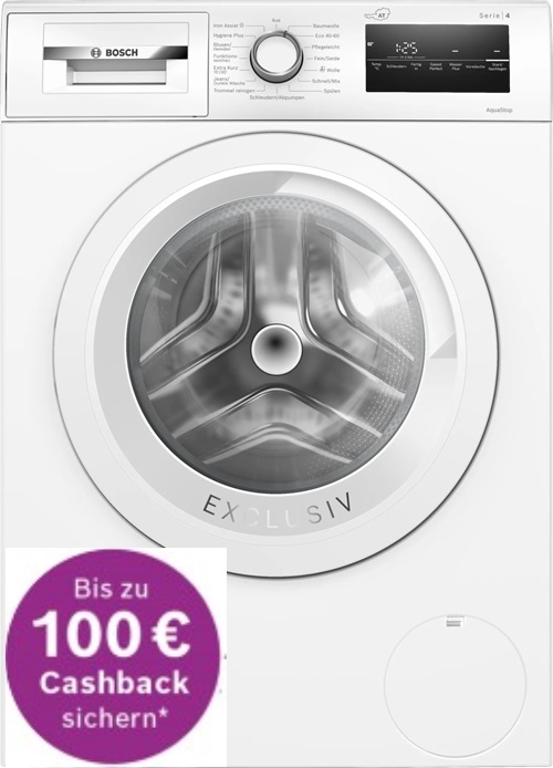 Waschmaschine Bosch WAN282U7AT, 8kg, 1400 U/min, - € 100,- Cashback