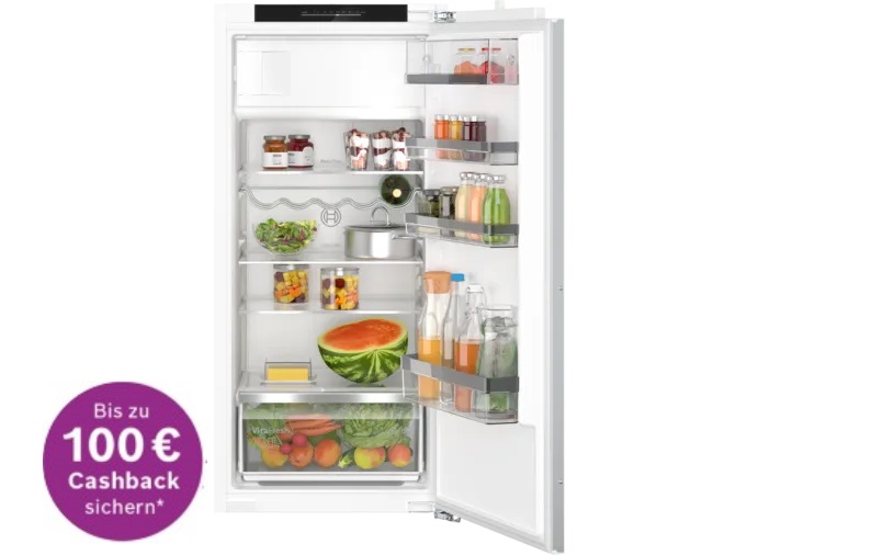 Einbau-Kühlschrank mit Gefrierfach Bosch KIL42EDD1, 10 Jahre Kompressor Garantie, €100.- Cashback 