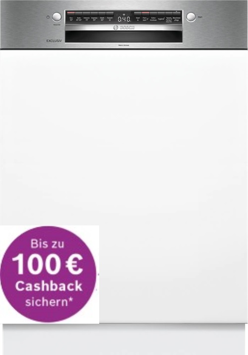 Einbau-Geschirrspüler Bosch SMI4EBS01D, 60 cm teilintegriert, - € 100,- Cashback