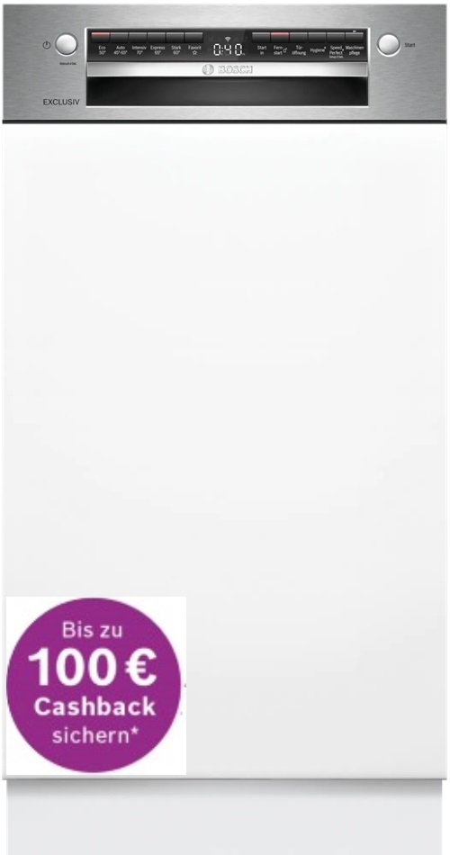 Einbau-Geschirrspüler Bosch SPI4ELS01D, 45cm teilintegriert, - € 100,- Cashback  